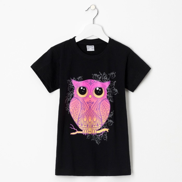Футболка детская Collorista "Сова", рост 146-152 см (38), 11-12 лет