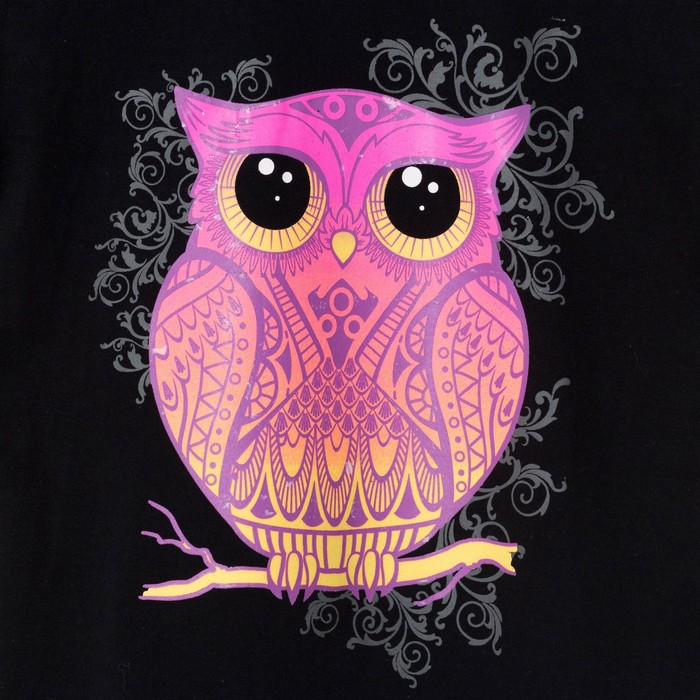 Футболка детская Collorista "Сова", рост 146-152 см (38), 11-12 лет