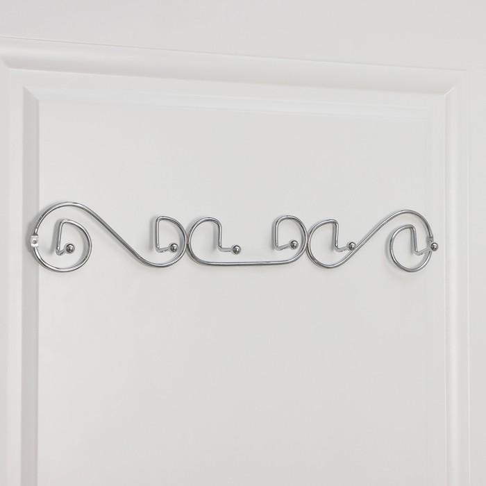 Вешалка настенная, 6 крючков &quot;Меандр&quot; 47х5х7 см