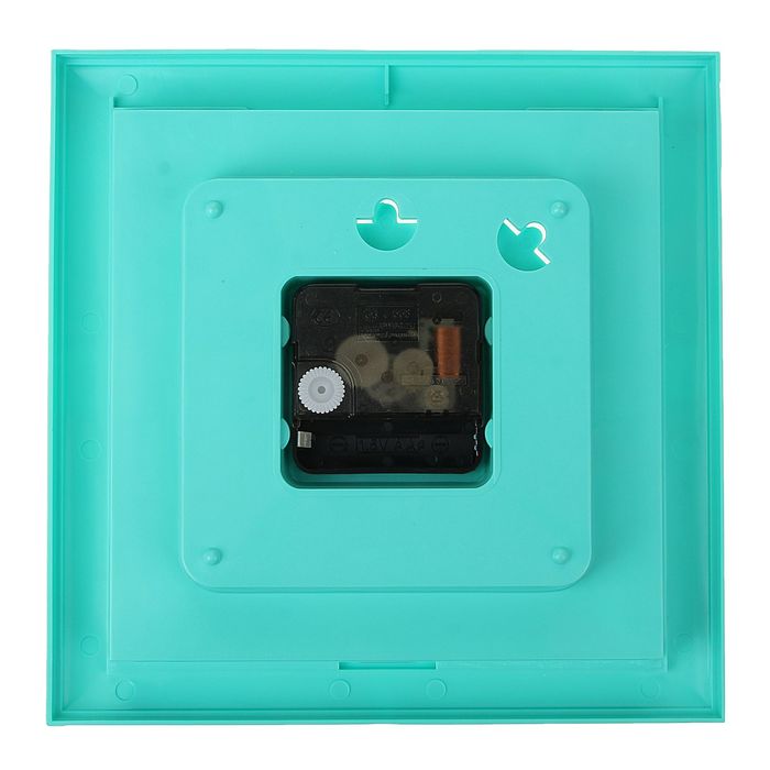 Часы-конструктор под нанесение, квадратные, бирюзовые, микс