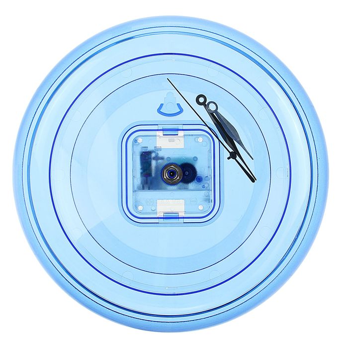 Часы-конструктор под нанесение, круглые, голубые