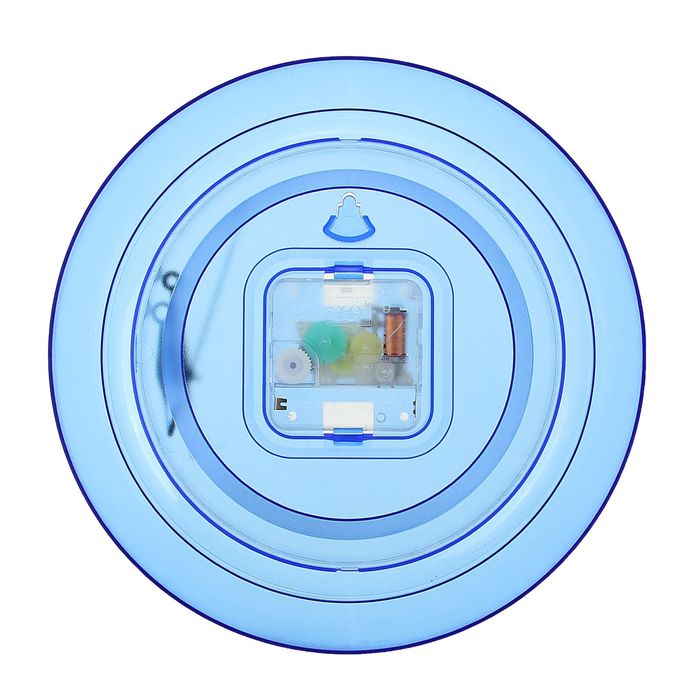 Часы-конструктор под нанесение, круглые, голубые