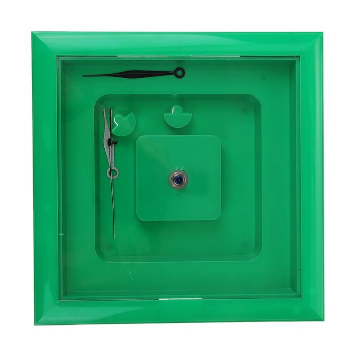 Часы-конструктор под нанесение, квадратные, зелёные