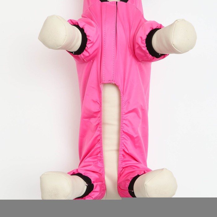 Комбинезон для собак, М (дс - 25 см, ог - 34 см), розовый