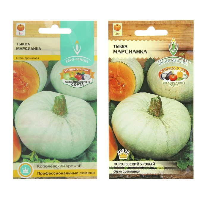 Семена Тыква Марсианка раннеспелый, мякоть очень оранжевая, очень сладкая (до 4 кг.) 10 шт.