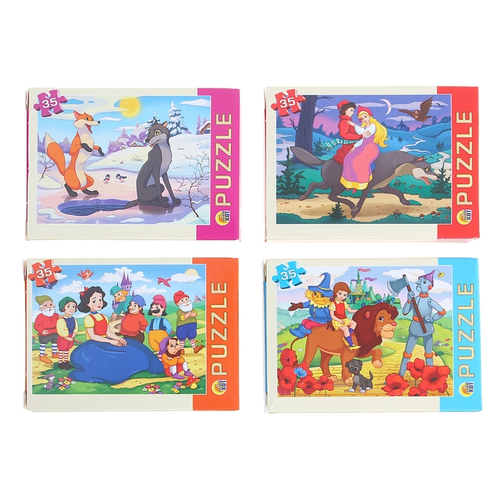 Пазл "В гостях у сказки", 35 элементов, МИКС