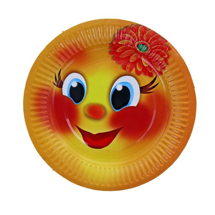 Тарелка с ламинацией "Колобок", 18 см