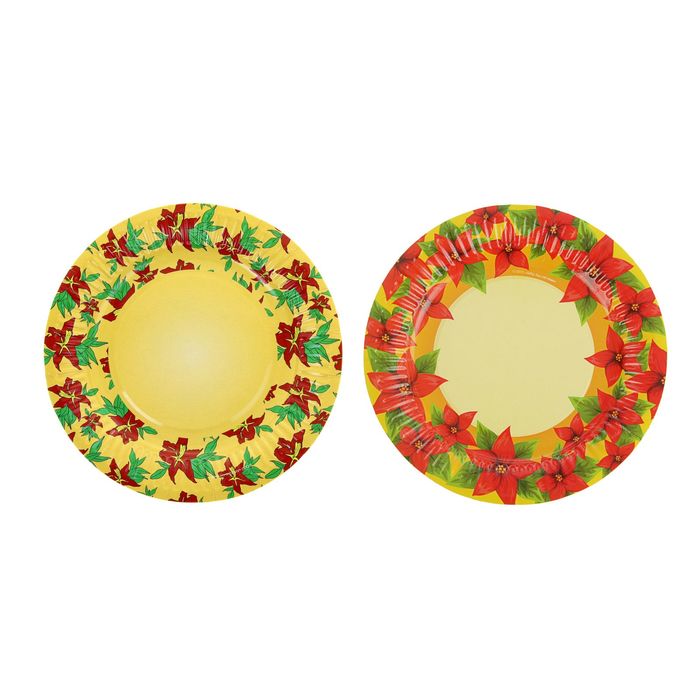 Тарелка с ламинацией "Огненный цветок", 18 см