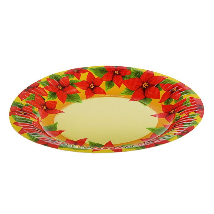 Тарелка с ламинацией "Огненный цветок", 18 см