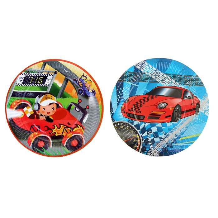 Тарелка с ламинацией "Догони", 18 см, микс