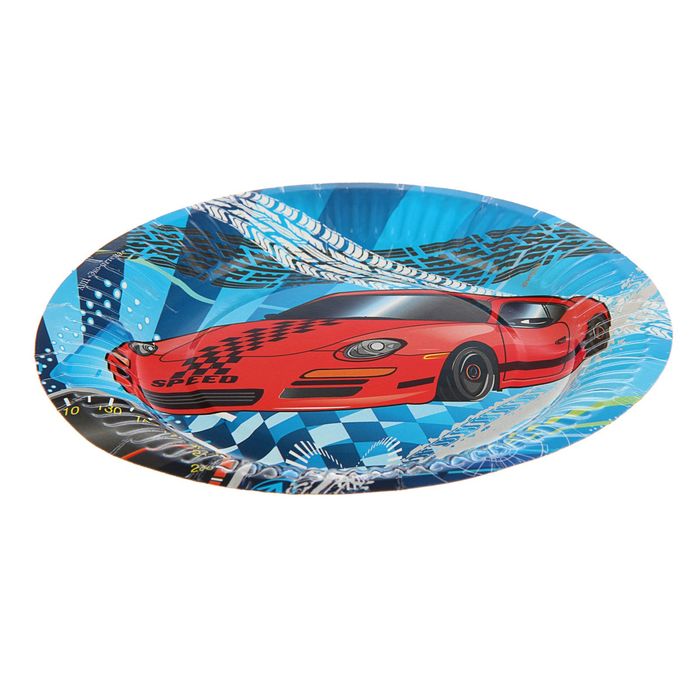 Тарелка с ламинацией "Догони", 18 см, микс