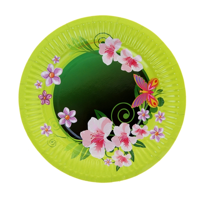 Тарелка с ламинацией "Летний день", 18 см