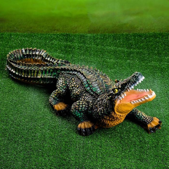 Садовая фигура Крокодил 83х28х32см