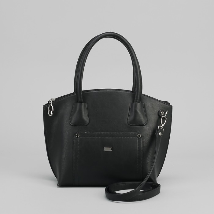 Сумка женская, 1 отдел с перегородкой на молнии, наружный карман, цвет синий