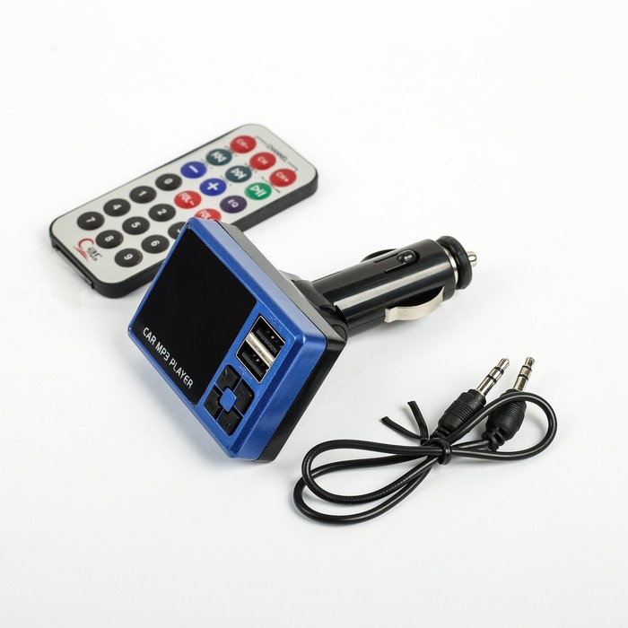 FM - трансмиттер, 2USB/MicroSD/MP3/WMA/AUX, МИКС