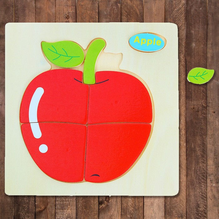 Пазл - малыш "Яблоко", 7 элементов