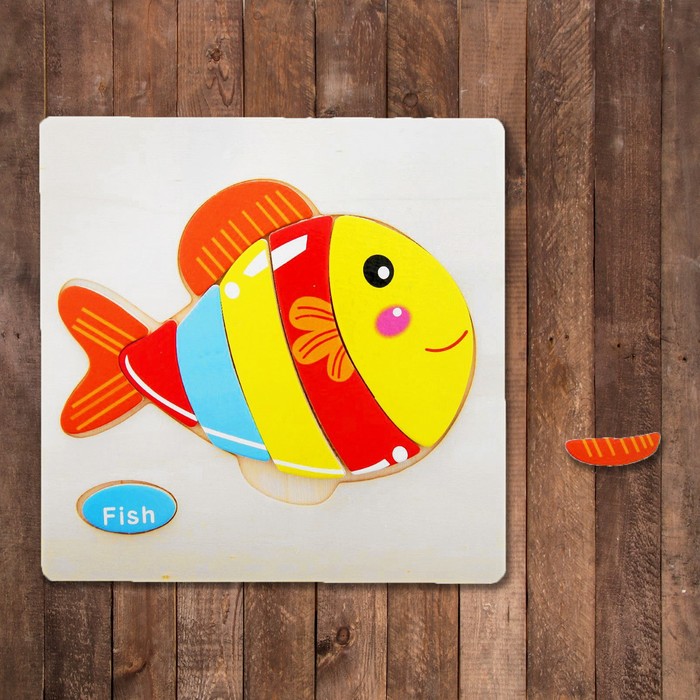 Пазл - малыш "Рыбка", 9 элементов