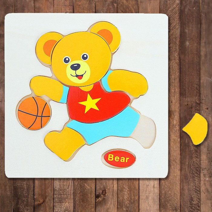 Пазл - малыш "Медвежонок", 10 элементов