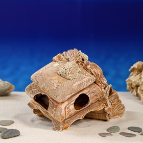 

Декорация для аквариума "Сомятник шкатулка", 20 х 16 х 15 см, микс