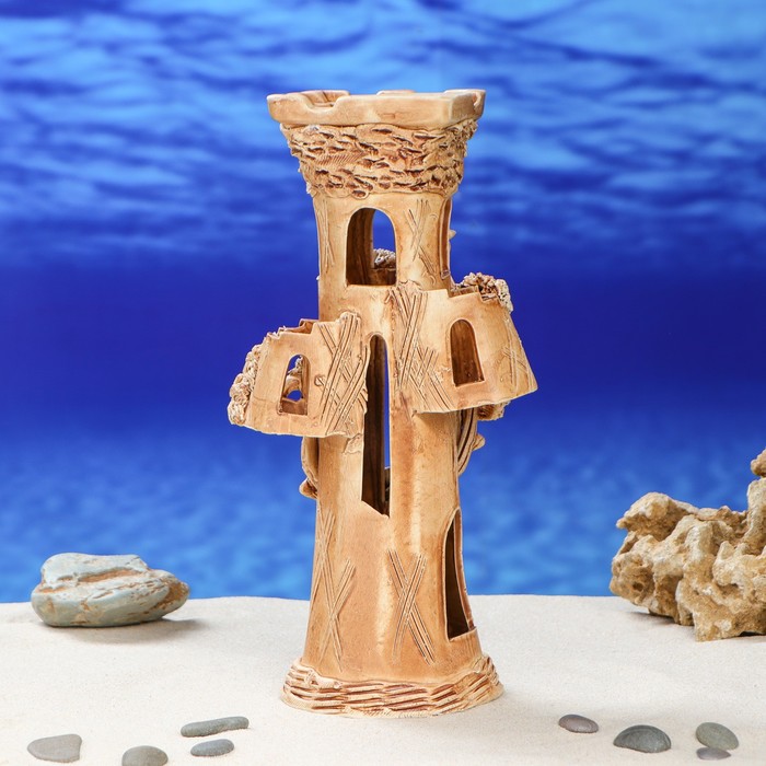 Декорации для аквариума "Замок-колонна"