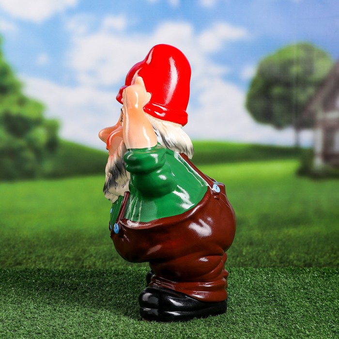 Садовая фигура "Гном с корзиной", микс, 39 см