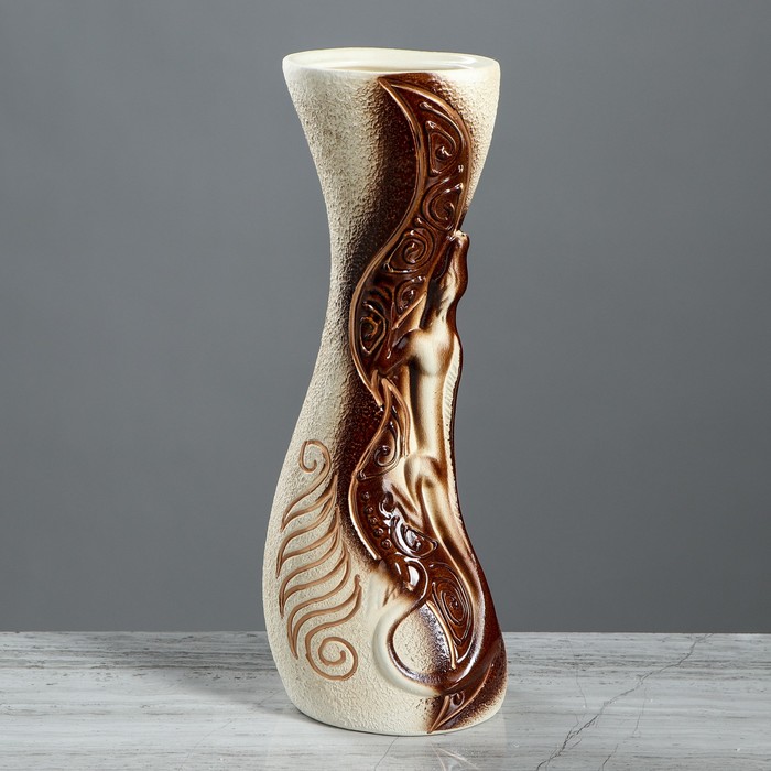 Ваза "Дракон" средняя, ангоб