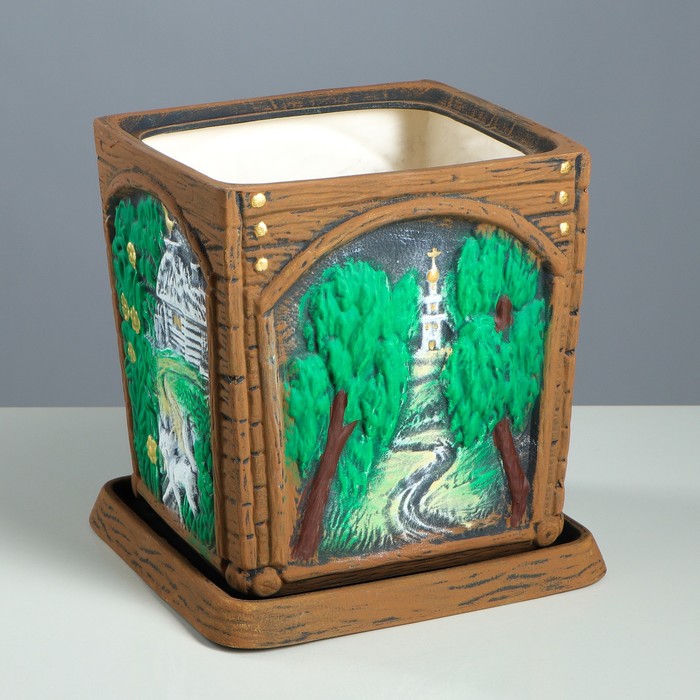 Фигурное кашпо "Окна" 7,5 л