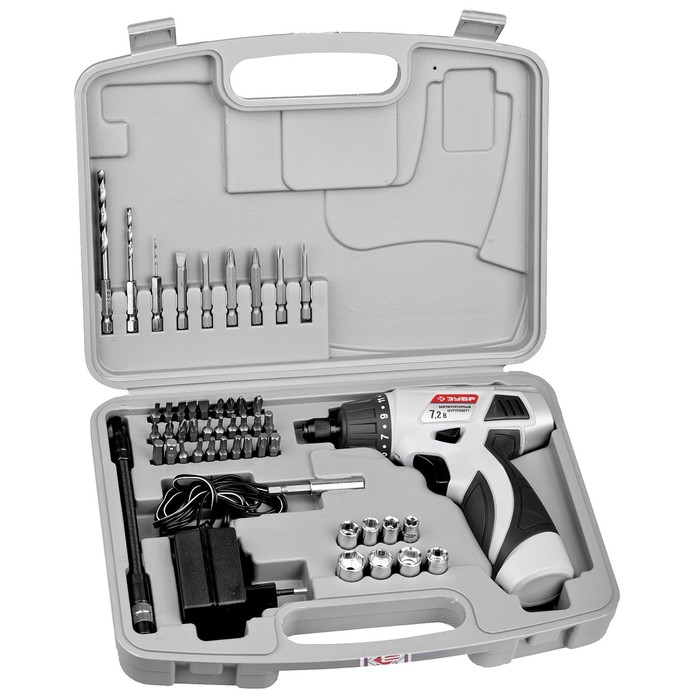 Шуруповерт "ЗУБР" 2-х скор., 10 мм, 0-160 и 0-320об/мин, 1.5А/ч, 7, зарядка 3-5ч, реверс