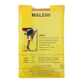 

Гольфы MALEMI Naomi 40 2 пары, цвет телесный (melon)