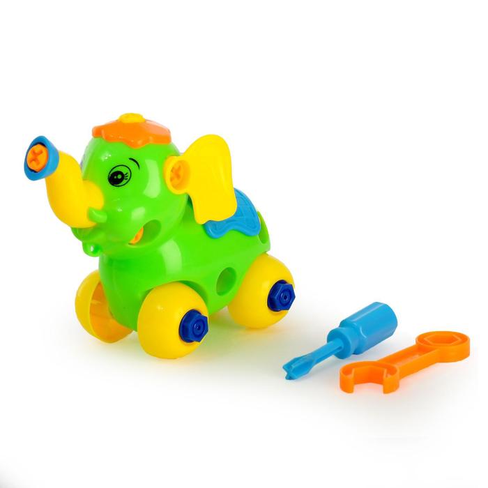 Конструктор для малышей «Слонёнок», 28 деталей, цвета МИКС