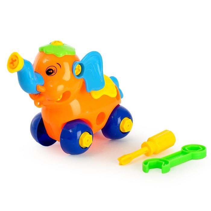 Конструктор для малышей «Слонёнок», 28 деталей, цвета МИКС