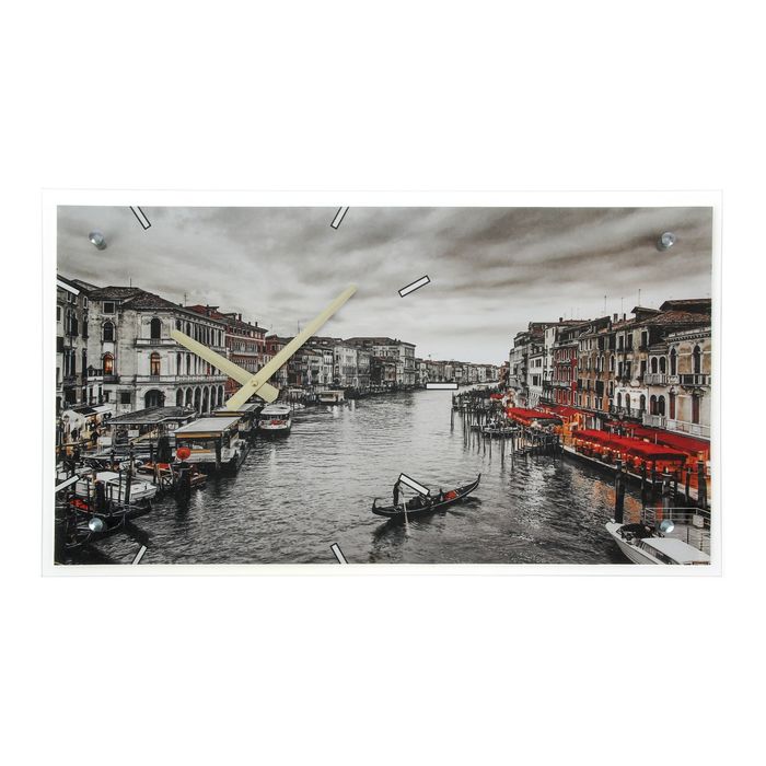 Часы настенные прямоугольные "Венеция", 35х60 см