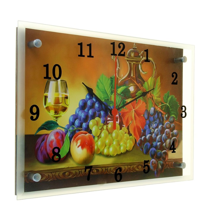 Часы настенные прямоугольные "Натюрморт ", 25х35 см микс