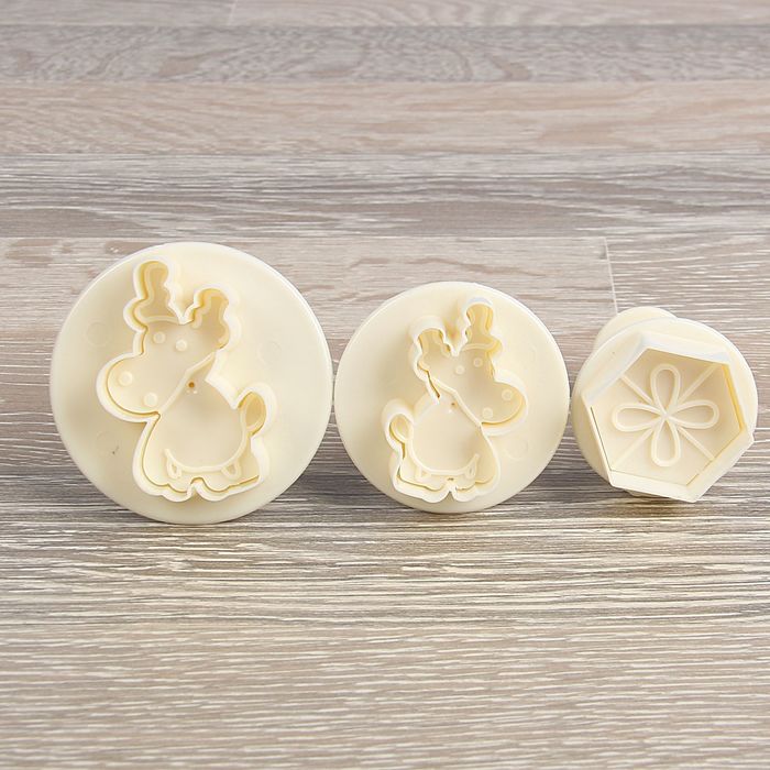 Набор плунжеров кондитерских 3 шт "Олененок"