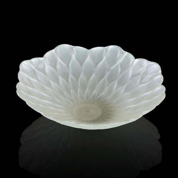 Блюдо "Лотос", жемчужное