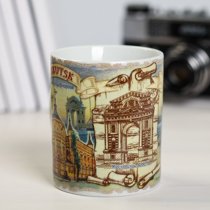 Кружка сувенирная «Иркутск», 300 мл. (деколь)