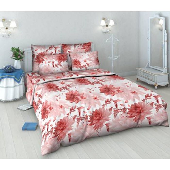 Постельное бельё дуэт Василиса «Лунный цветок», 215х145см - 2 шт, 220х240см, 70х70 - 2 шт