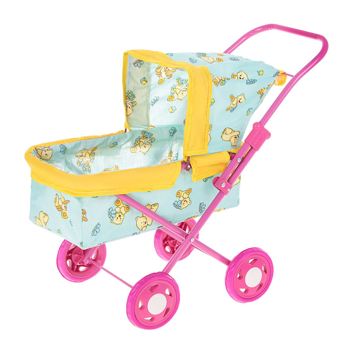 Коляска кукольная № 12, цвета МИКС