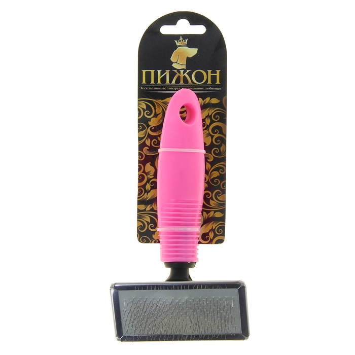 Пуходерка без капель, нескользящая резиновая ручка, 9 х 17 см