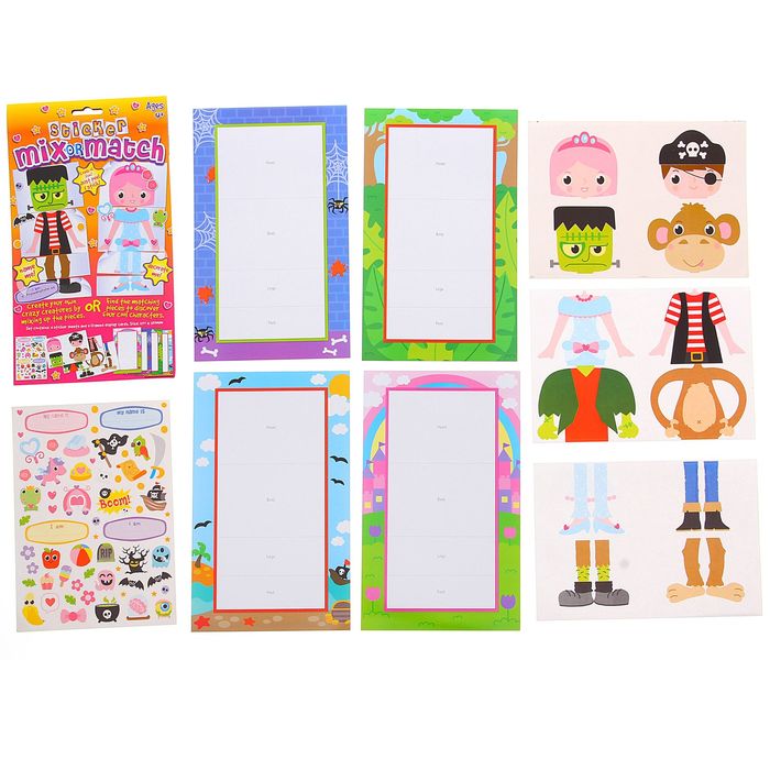 Аппликация наклейками "Монстр и принцесса"