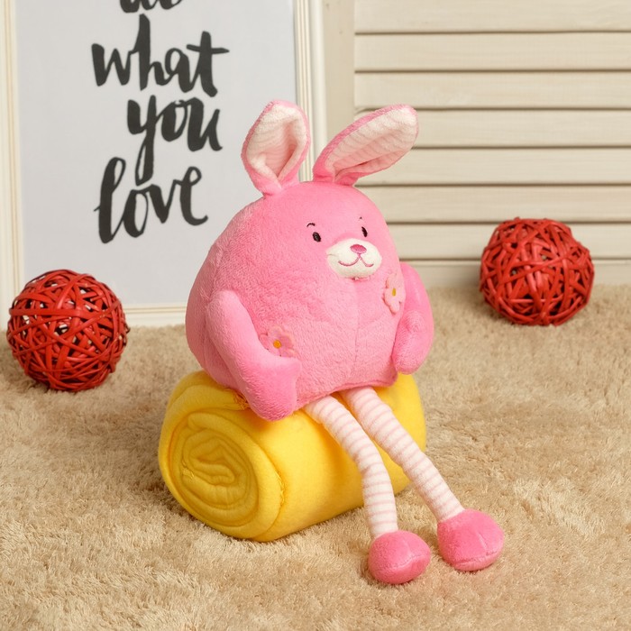 Набор подарочный для новорождённых "Этелька" 2 пр Зайка, размер 75х100 см