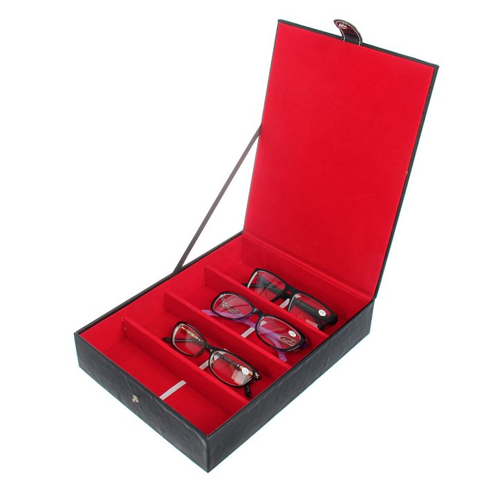 Шкатулка под очки 4 отделения "Стилистика"