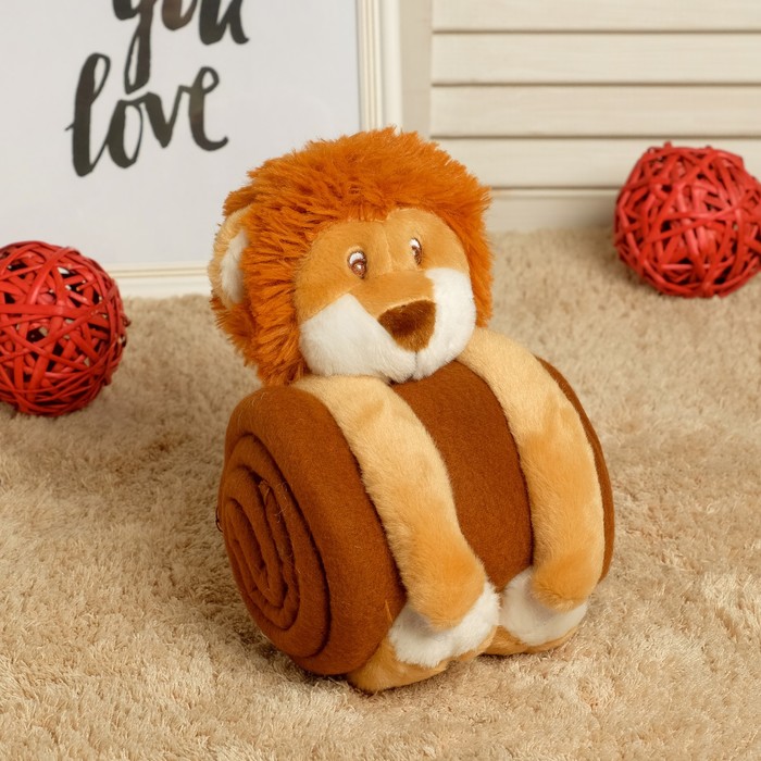 Набор подарочный для новорождённых "Этелька" 2 пр Лёвушка-обнимашка, размер 75х100 см