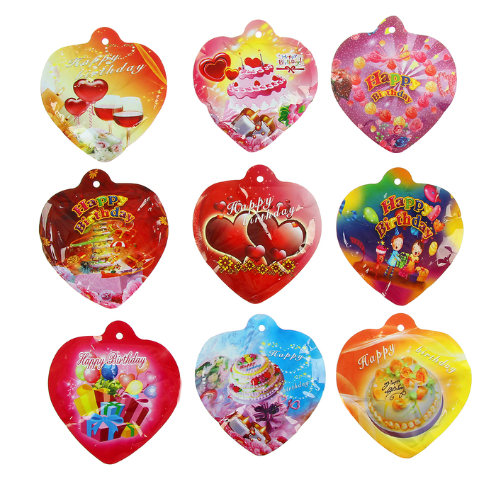 Шар-самодув 3" "Животные", виды цвета МИКС