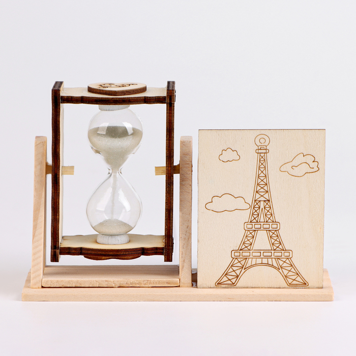 Песочные часы Башня, сувенирные, с карандашницей, 10 х 13.5 см, микс песочные часы мир сувенирные 16 х 9 х 14 см микс