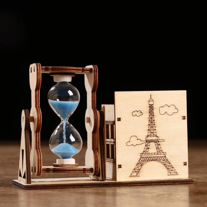 Песочные часы "Башня", сувенирные, с карандашницей, 10 х 13.5 см, микс