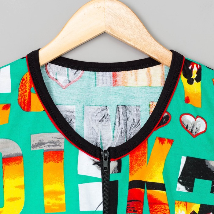 Халат женский на молнии "Город", размер 46, цвет МИКС