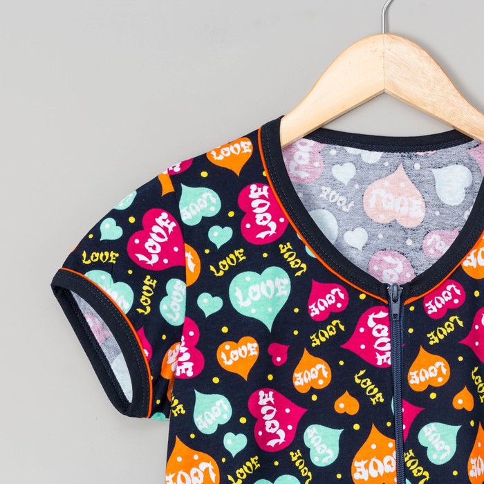 Халат женский на молнии "Город", размер 44, цвет МИКС