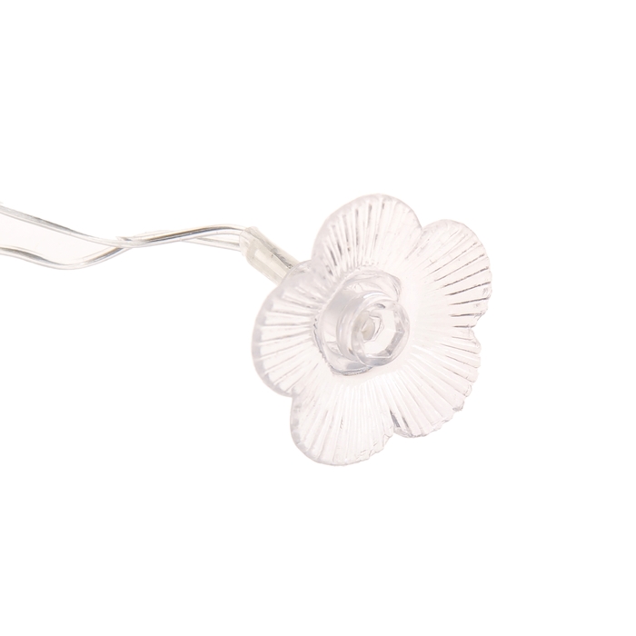 Гирлянда "Метраж" 5 м с насад. “Цветы”, Н.С. LED-20-220V,моргает, МУЛЬТИ