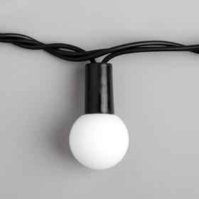 Гирлянда "Нить" уличная с насадками "Шарики большие d=2,5 см" 10 м, LED-100-220V, моргает, свечение мульти